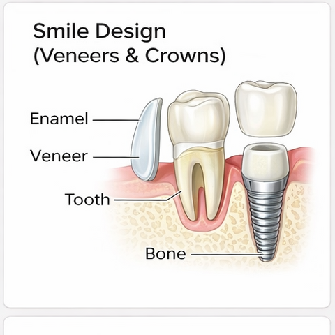 Smile Design (Veneers & Crowns)